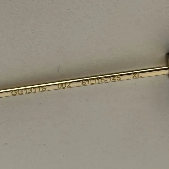 NEW GG1311S 002 AVIATOR UNISEX GOLD SUNGLASSES GUCCI